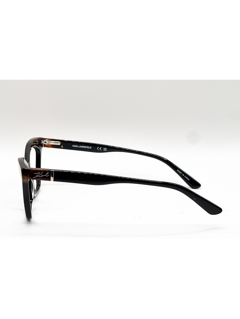 Karl Lagerfeld Kl6117 017 Black Havana Gold Authentic Eyeglass Frames 53-16 - Picture 2 of 5